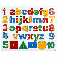 English Alphabet LC With Numbers & Shapes